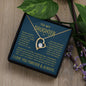 Daughter Gift, " Never Forget That I Love You" Forever Love Necklace