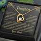 To My Daughter - Daughter Biggest Fan -Forever Love Necklace