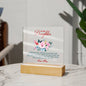 "To My Daughter" Acrylic Plaque - A Lasting Message of Love from Mom