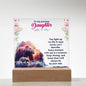 "To My Precious Daughter" Acrylic Plaque - A Heartfelt Keepsake from Dad