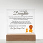 To MY Beautiful Daughter Acrylic Plaque | Gift From Dad To Daughter