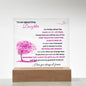To My Daughter | Square Acrylic Plate