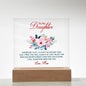 "To My Daughter" Acrylic Plaque - A Lasting Message of Love from Mom