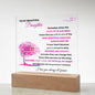 To My Daughter | Square Acrylic Plate