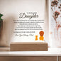 To MY Beautiful Daughter Acrylic Plaque | Gift From Dad To Daughter