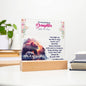 "To My Precious Daughter" Acrylic Plaque - A Heartfelt Keepsake from Dad