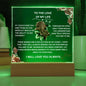 To the Love of My Life - Acrylic Plaque with Roses – Romantic Gift for Special Occasions