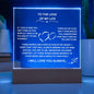Eternal Love and Light: Acrylic Plaque