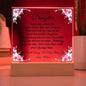 To My Beautiful Daughter Acrylic Plaque | Most Beautiful Chapter