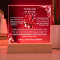 To the Love of My Life - Acrylic Plaque with Roses – Romantic Gift for Special Occasions