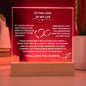 Eternal Love and Light: Acrylic Plaque