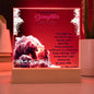 "To My Precious Daughter" Acrylic Plaque - A Heartfelt Keepsake from Dad