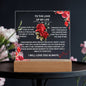 To the Love of My Life - Acrylic Plaque with Roses – Romantic Gift for Special Occasions