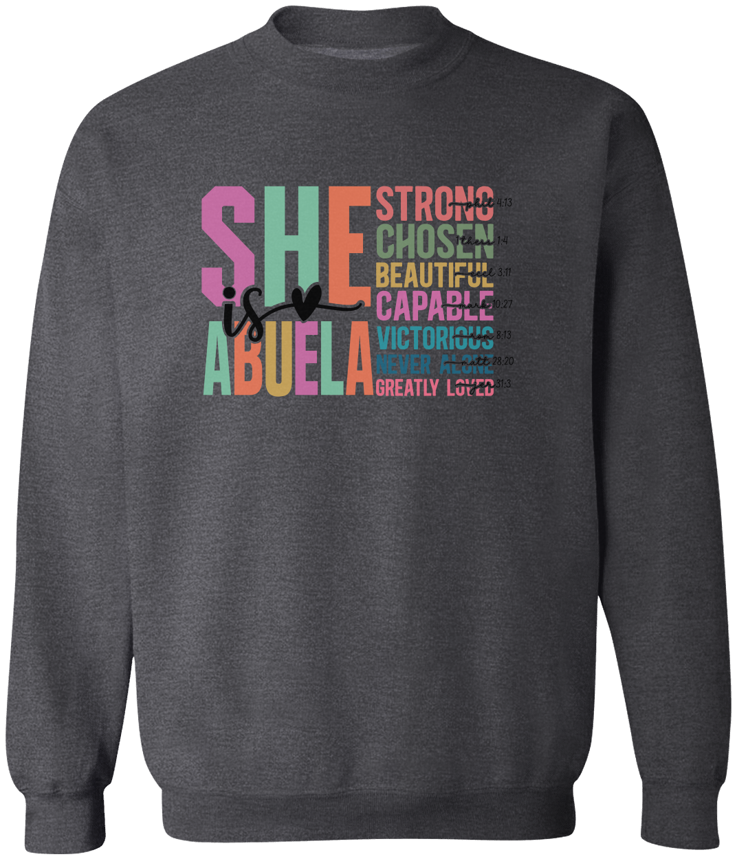 Empowering Sweatshirts for Mom, Mama, Mimi & Abuela – Strong, Beautiful, Capable