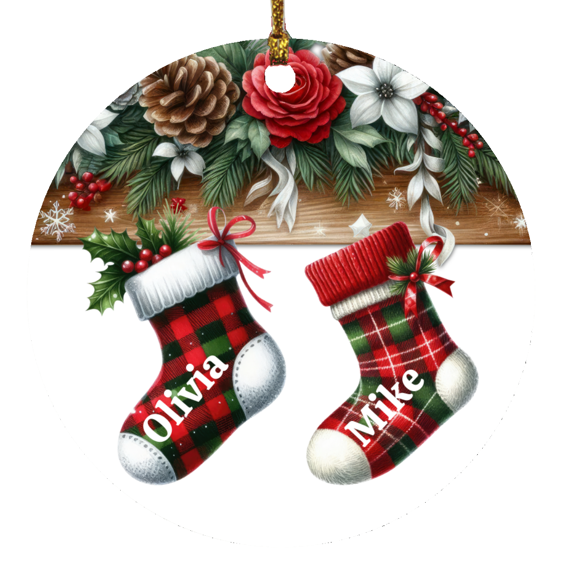 Personalized Christmas Family Stocking Ornament | Gift for Family