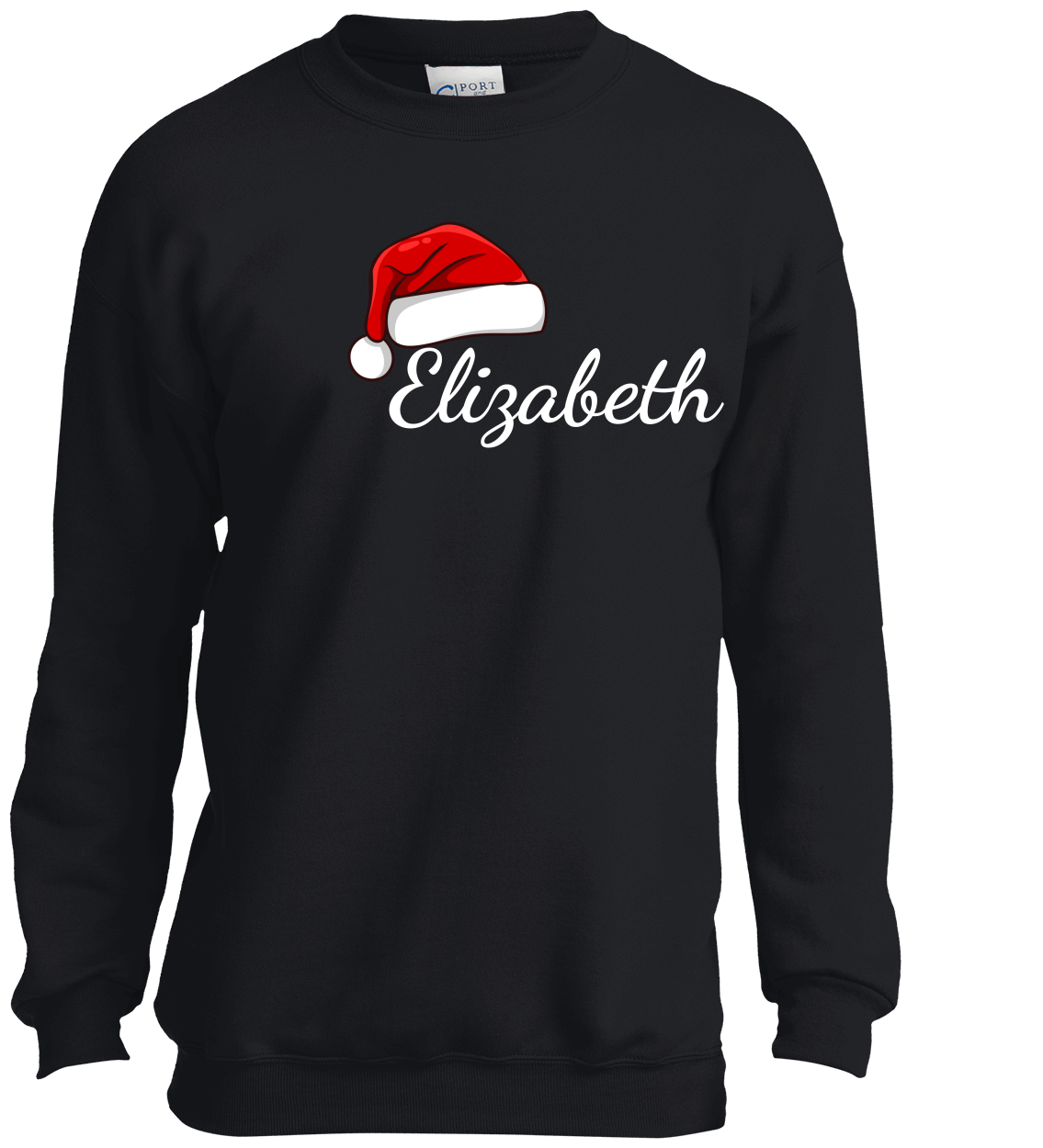 Fun Personalized Family Christmas Hat T-Shirt | Matching Christmas Outfits | Family Matching Pajamas