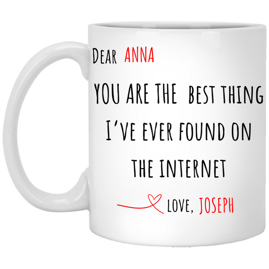 You Are The Best Thing I've Ever Found On the Internet | Personalized Mug