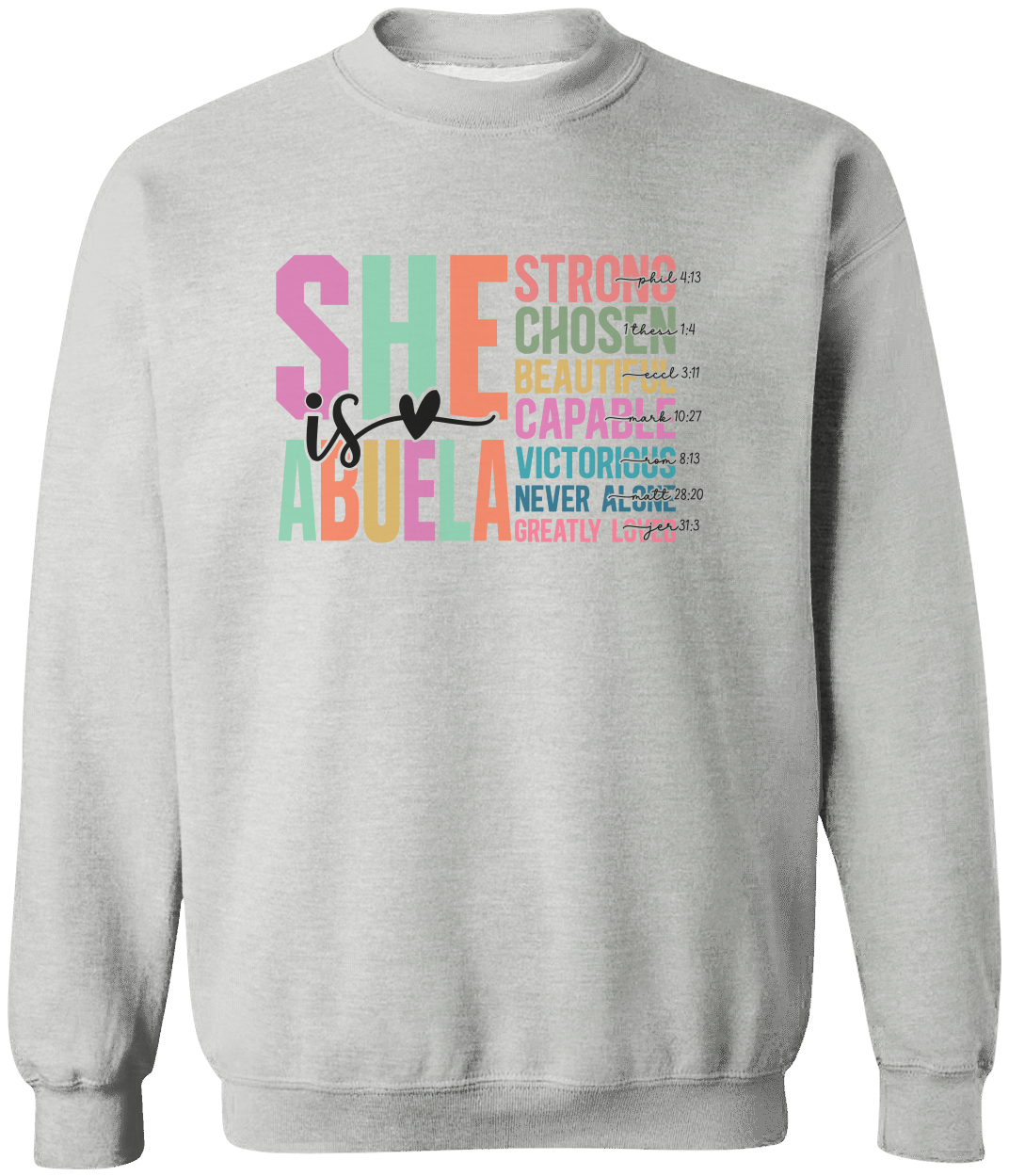 Empowering Sweatshirts for Mom, Mama, Mimi & Abuela – Strong, Beautiful, Capable