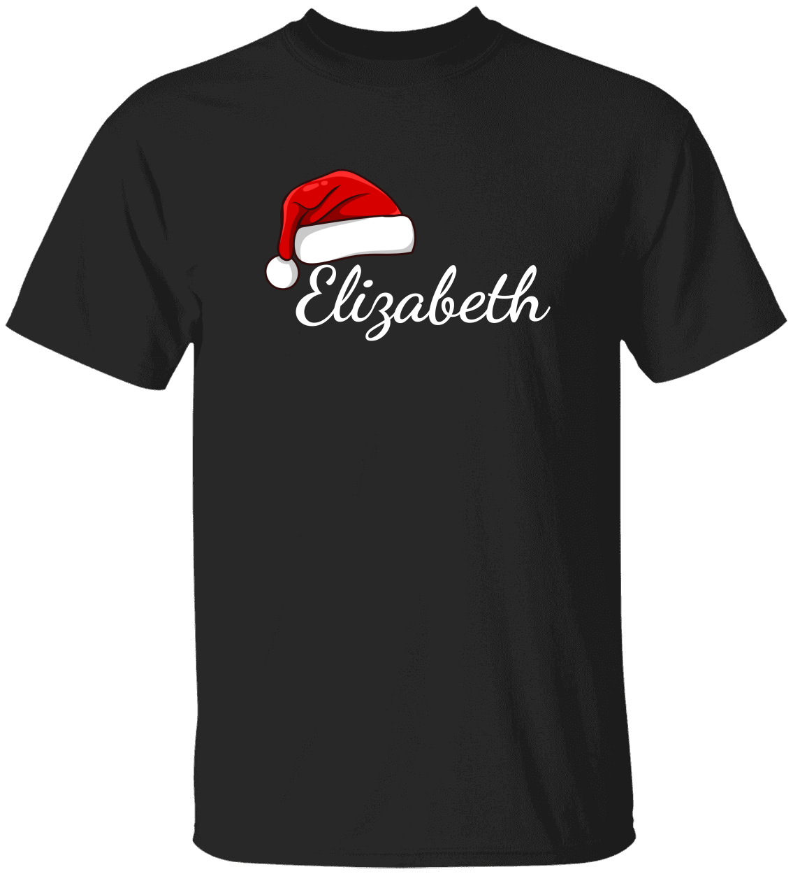 Fun Personalized Family Christmas Hat T-Shirt | Matching Christmas Outfits | Family Matching Pajamas
