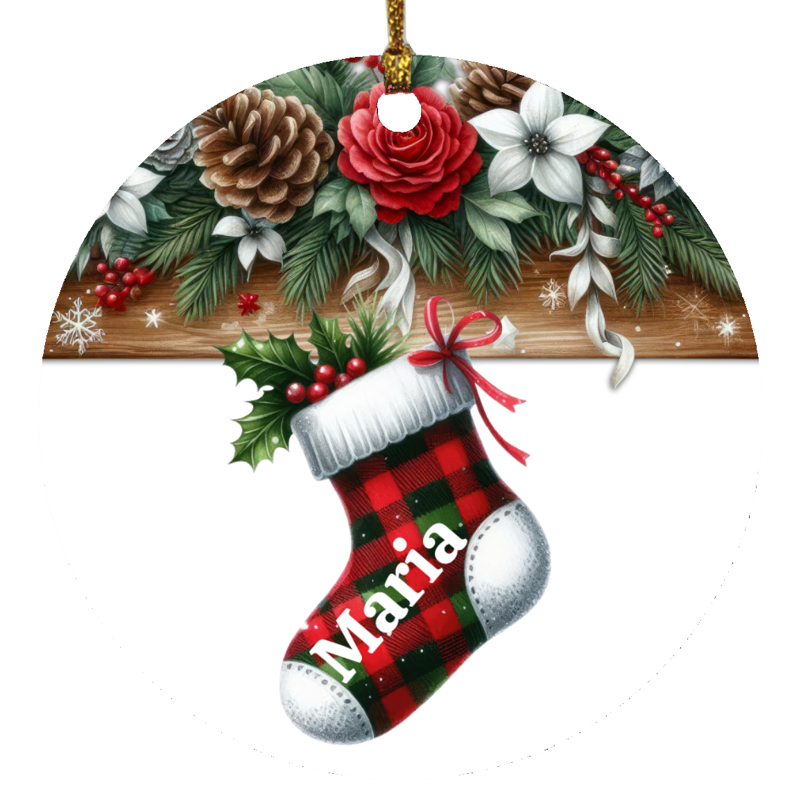 Personalized Christmas Family Stocking Ornament | Gift for Family