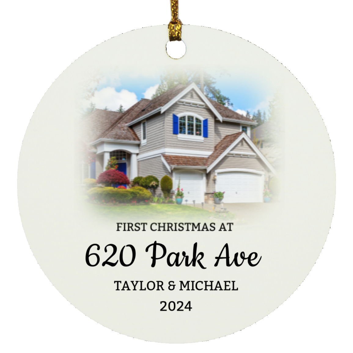 Personalize First Home Christmas Ornaments
