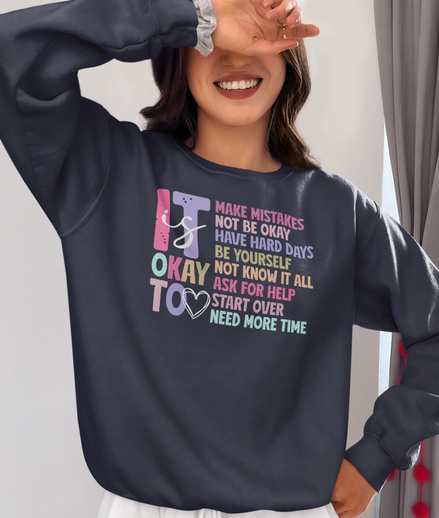 It is Okay to Make Mistakes Inspirational T-Shirt| Sweatshirt| Hoodie