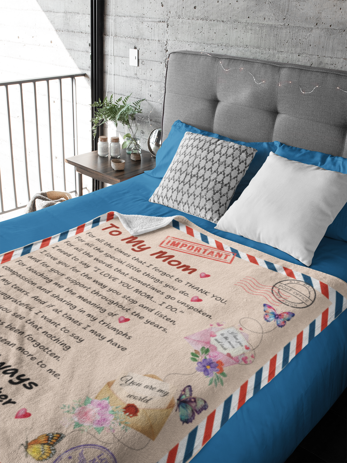 To My Mom Blanket - A Heartfelt Gift from Daughter to Mother