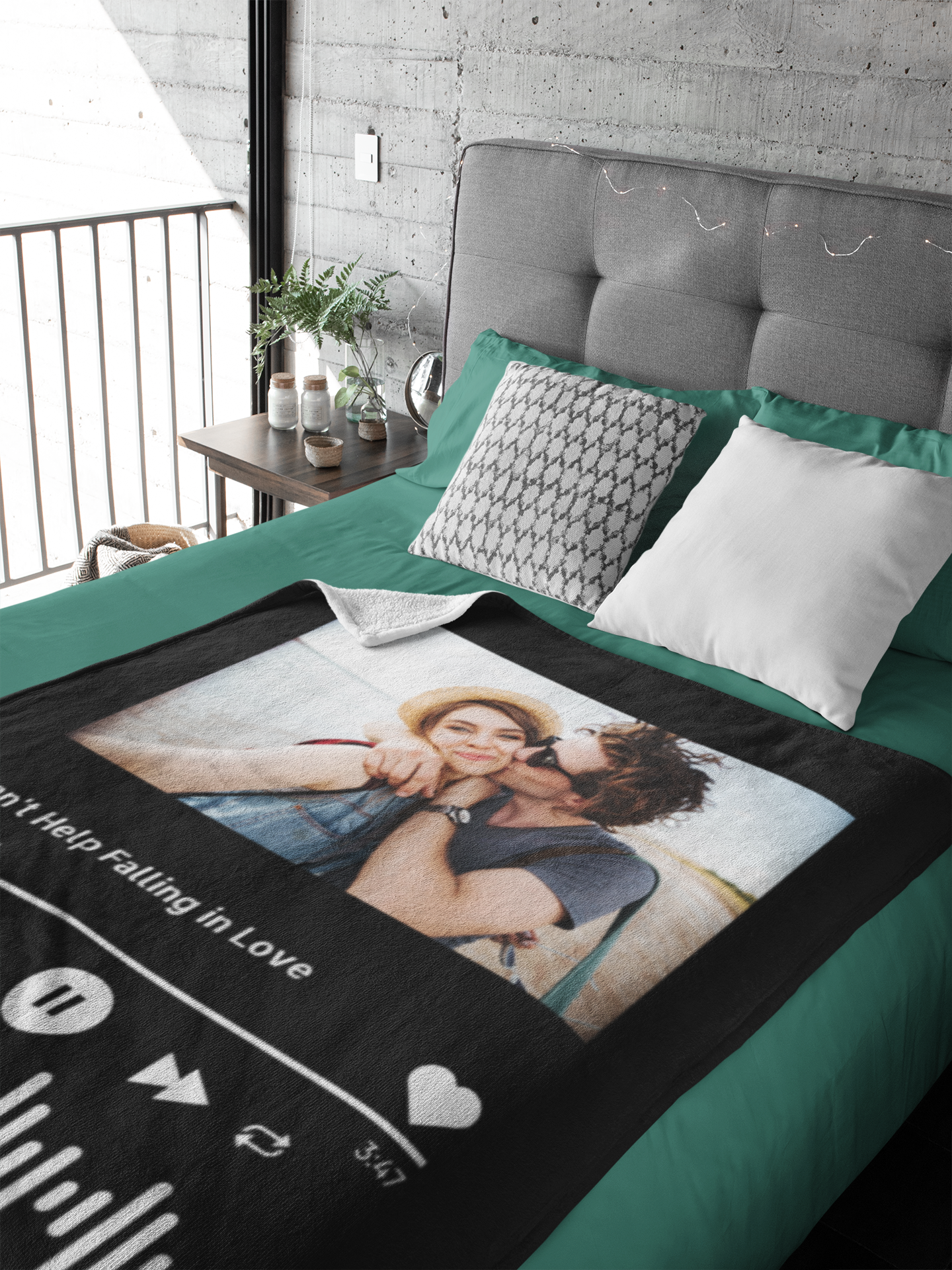 Custom Music Blanket Photo