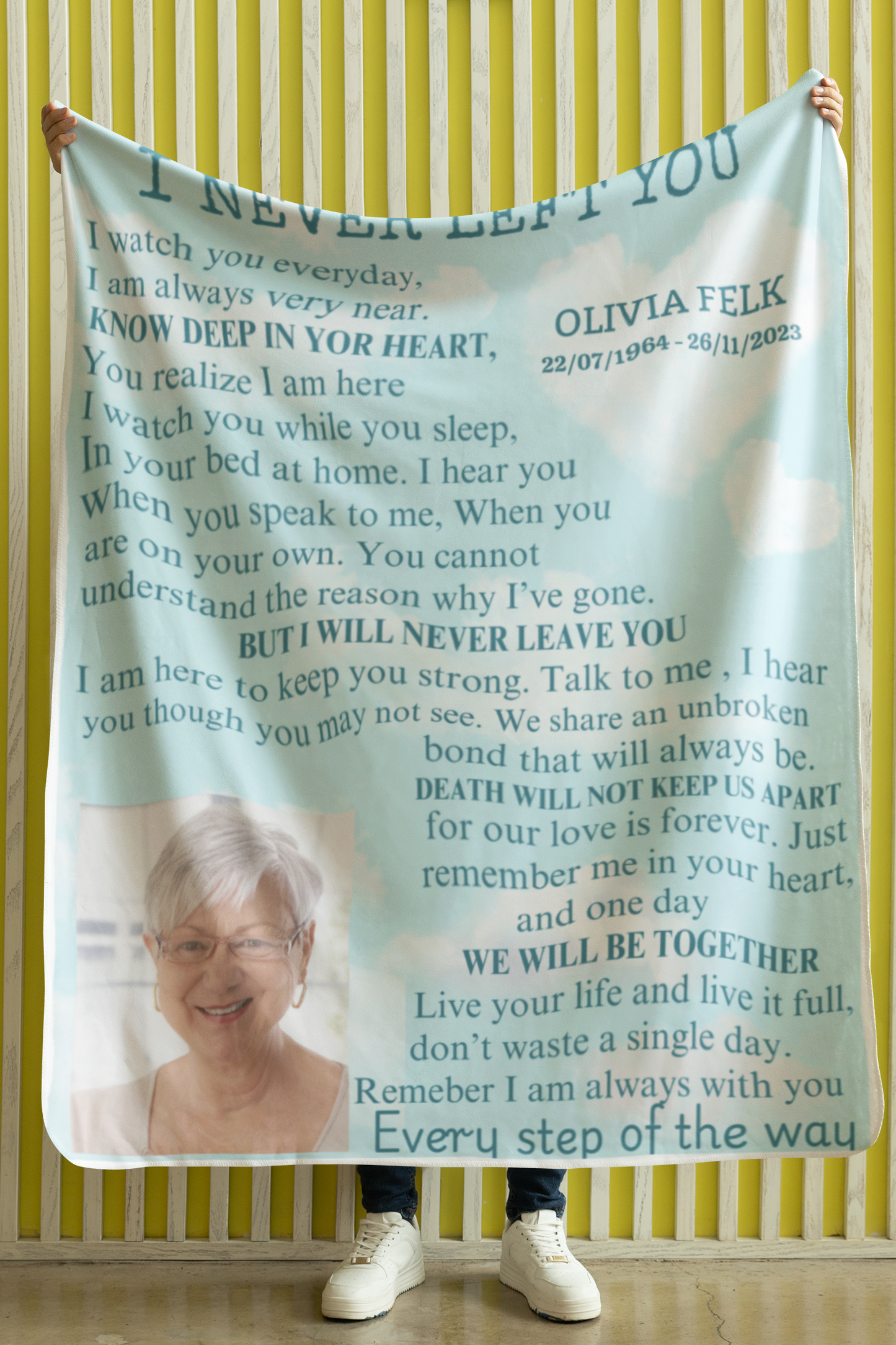 Memorial Blanket Cozy Plush Fleece Blanket | Gift for loved one