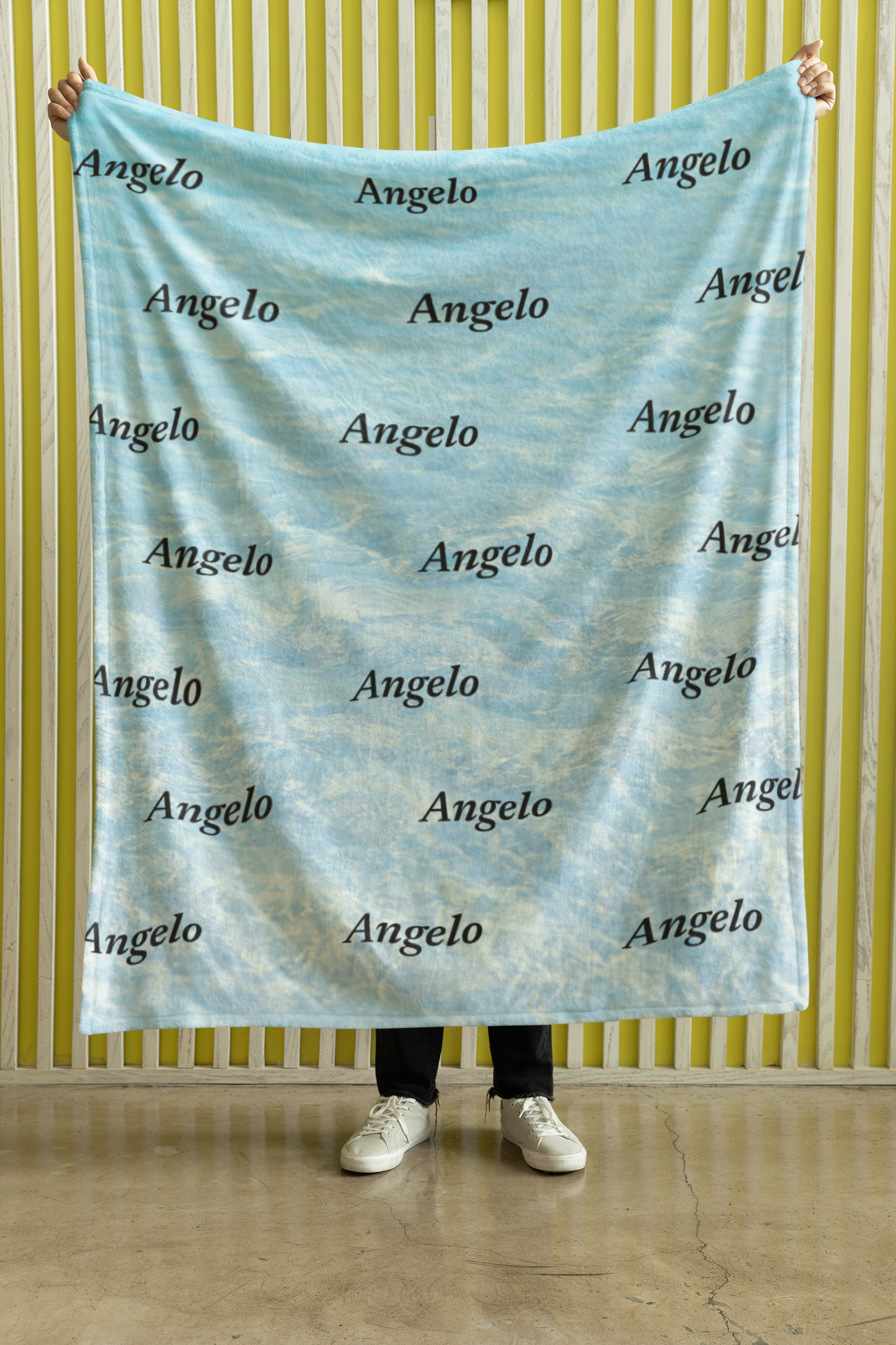 Personalized Name Blanket Cozy Plush Fleece Blanket