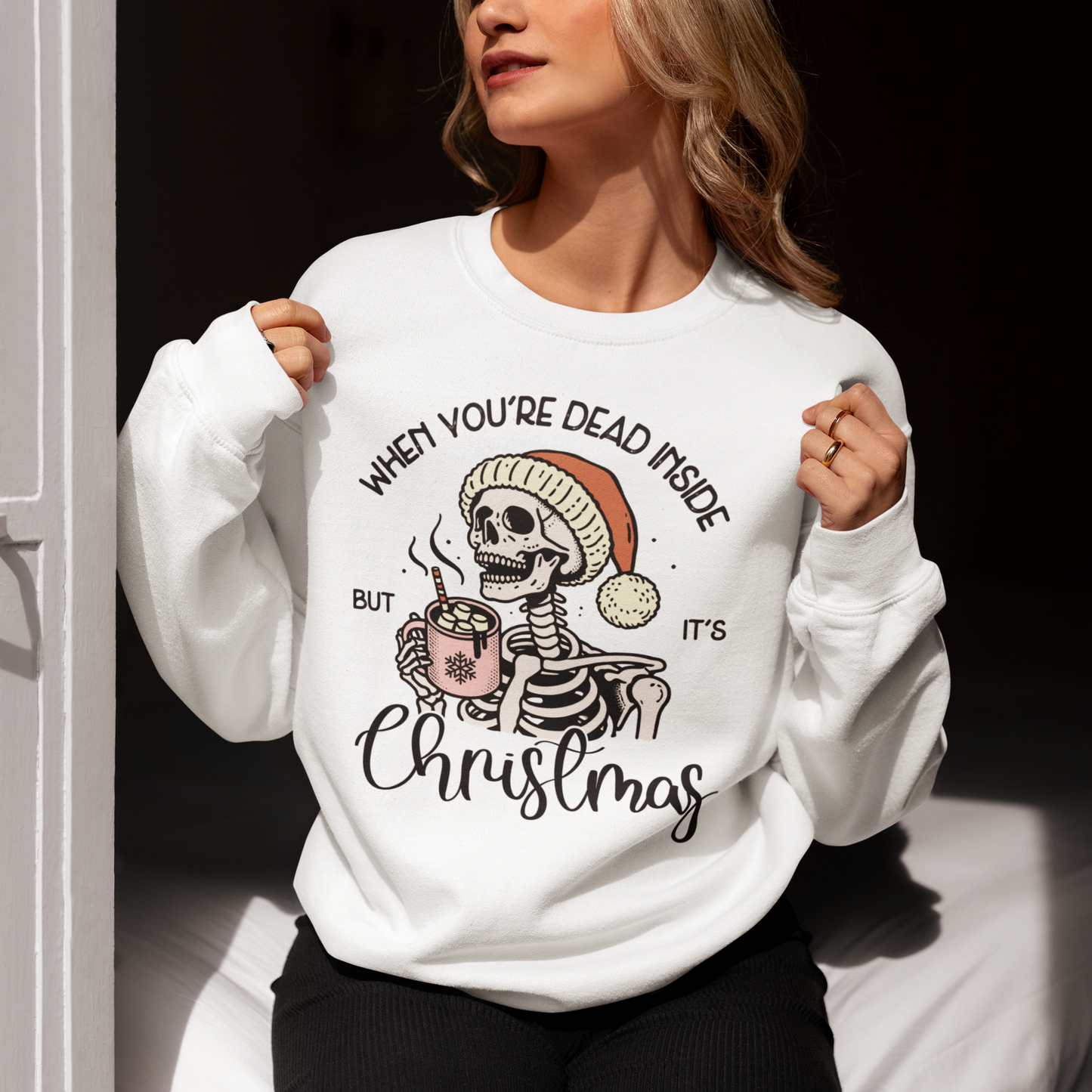 Funny Sarcastic Skeleton Christmas T-Shirts – Spooky Holiday Humor!