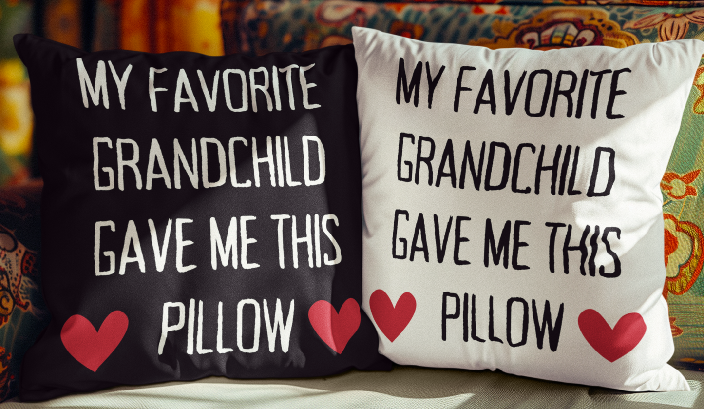 Custom Grandparent Pillow - Personalized Family Keepsake