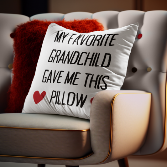 Custom Grandparent Pillow - Personalized Family Keepsake