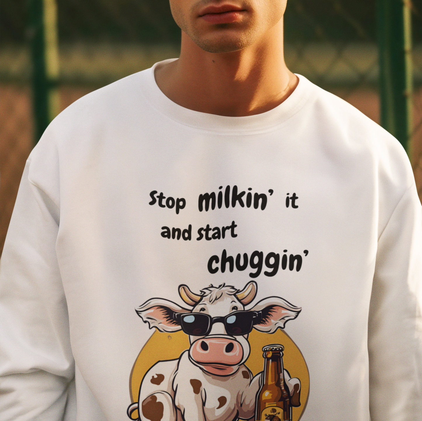 Stop Milking It - Cow T-Shirt and Sweatshirt