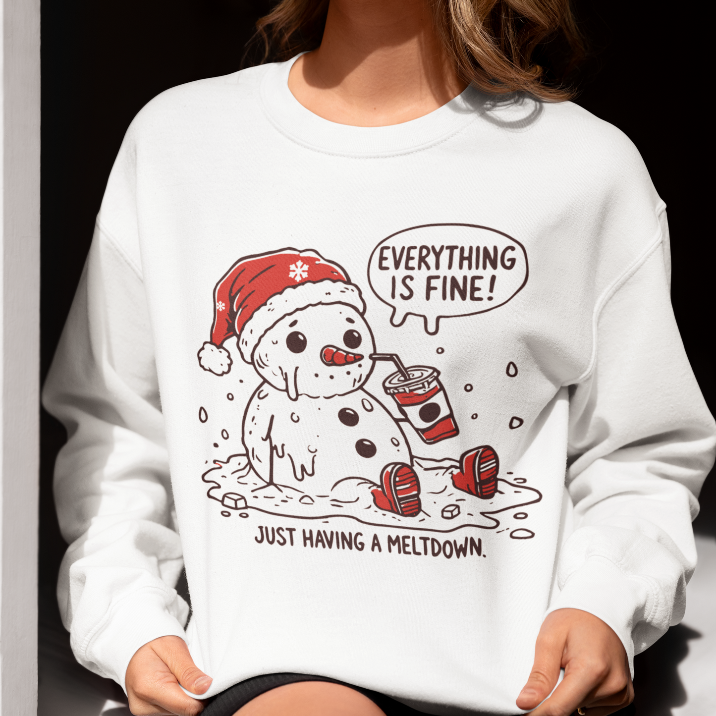 Everything is fine Snowman T-Shirt| Sweatshirt | Hoodie