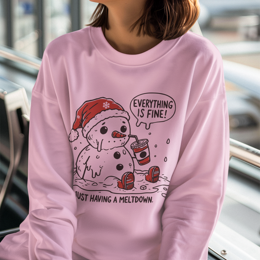 Everything is fine Snowman T-Shirt| Sweatshirt | Hoodie