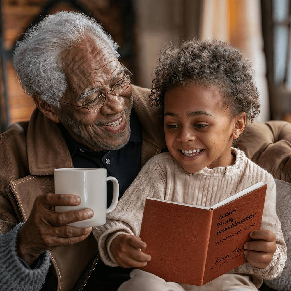 "Letters to My Granddaughter" Personalized Vegan Leather Journal – A Timeless Keepsake