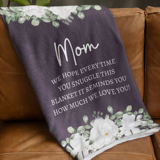 Mom Flower Blanket | Mother Gift