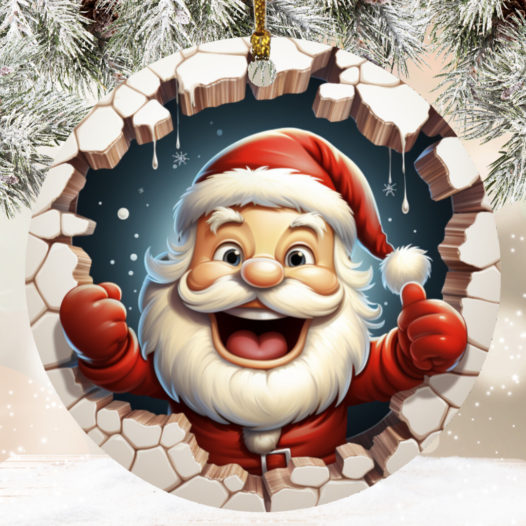 Whimsical 3D Christmas Ornaments: Reindeer, Santa, Penguins, Gnomes & Snowmen!