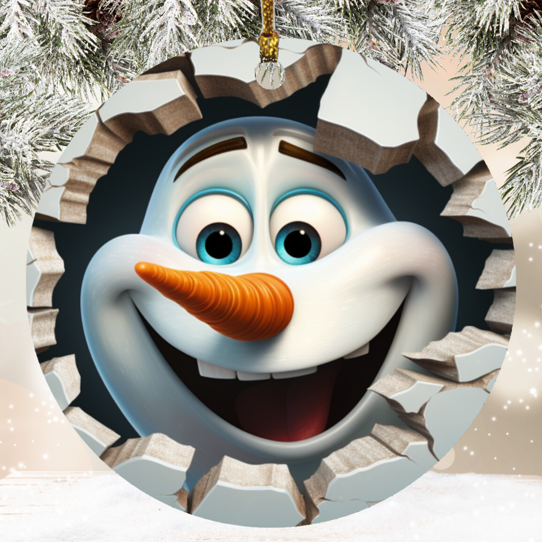 Whimsical 3D Christmas Ornaments: Reindeer, Santa, Penguins, Gnomes & Snowmen!