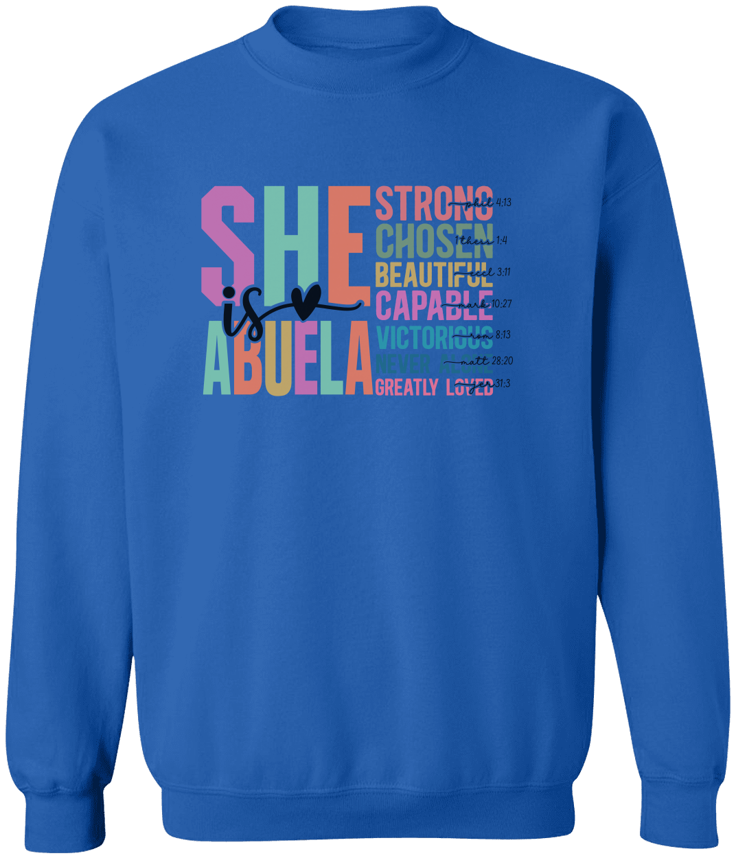 Empowering Sweatshirts for Mom, Mama, Mimi & Abuela – Strong, Beautiful, Capable