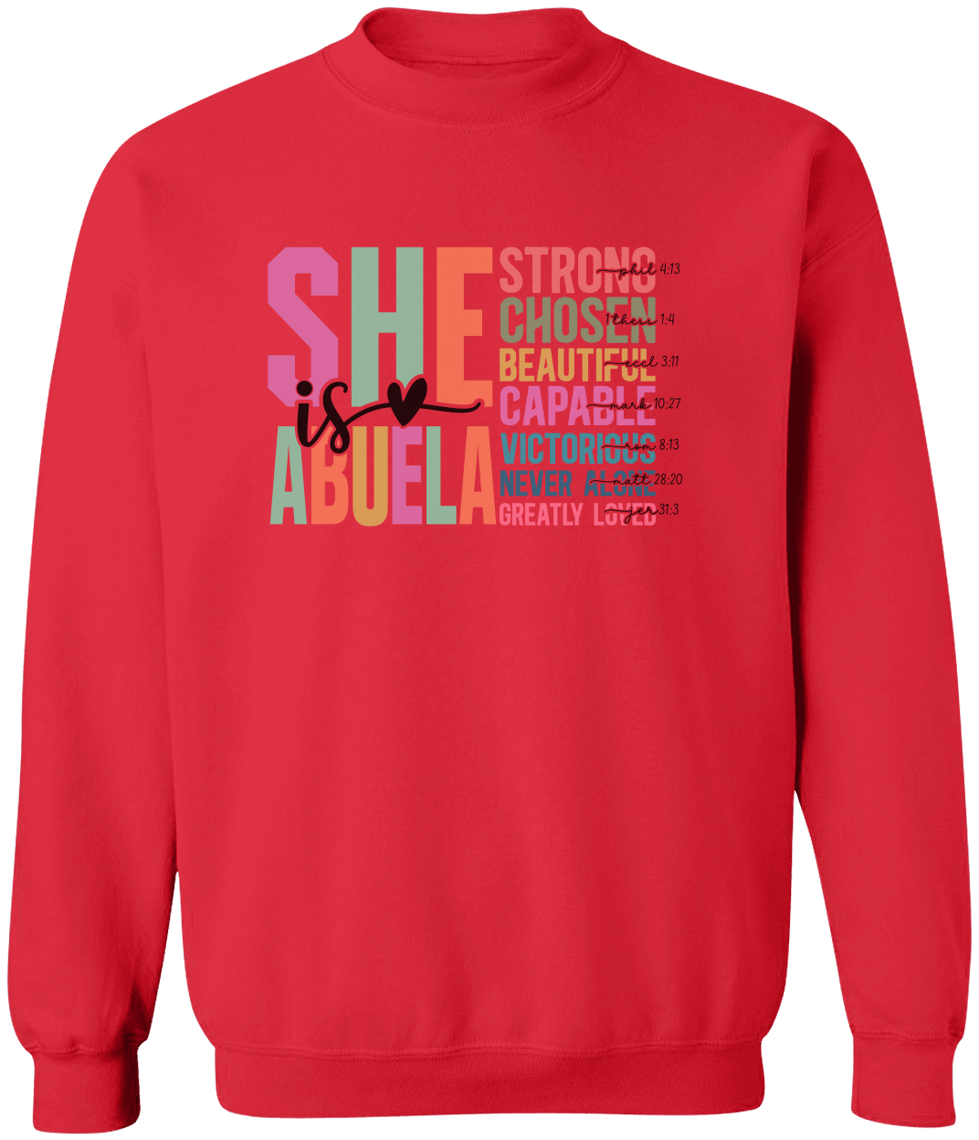 Empowering Sweatshirts for Mom, Mama, Mimi & Abuela – Strong, Beautiful, Capable