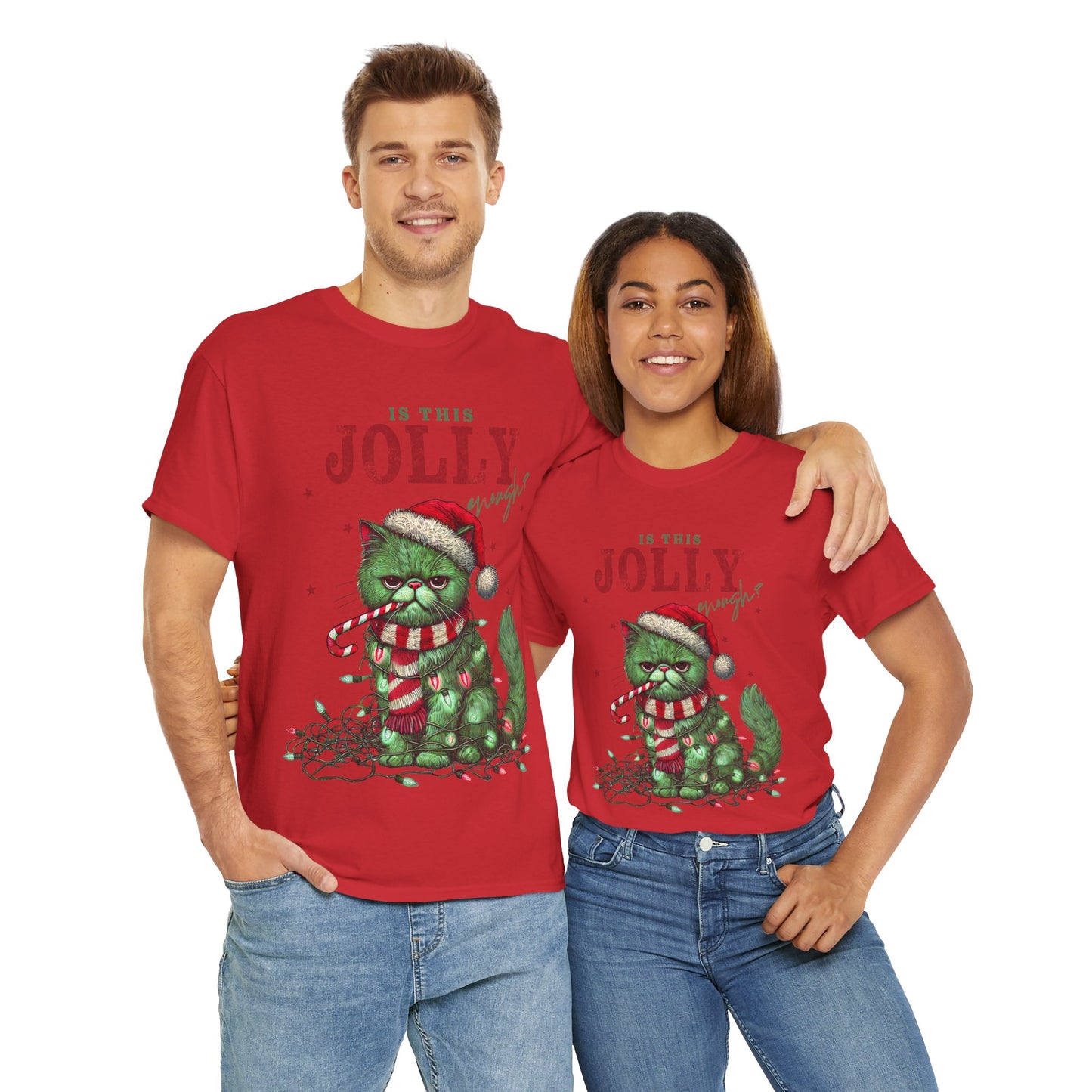 Vintage  Cat Christmas Cat T-Shirt