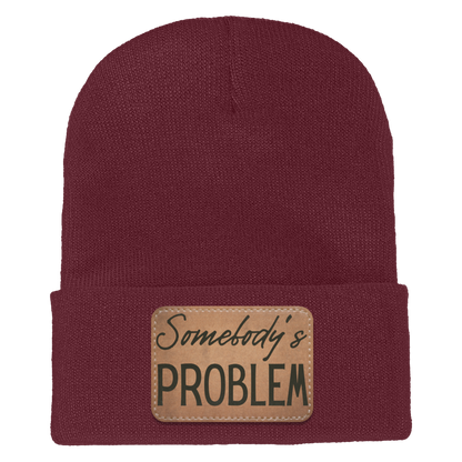 Adult Knit Beanie: 'Somebody’s Problem' and 'Somebody'| His and Hers Couple Beanie