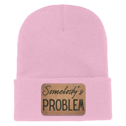 Adult Knit Beanie: 'Somebody’s Problem' and 'Somebody'| His and Hers Couple Beanie