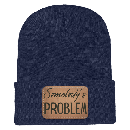 Adult Knit Beanie: 'Somebody’s Problem' and 'Somebody'| His and Hers Couple Beanie