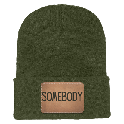 Adult Knit Beanie: 'Somebody’s Problem' and 'Somebody'| His and Hers Couple Beanie