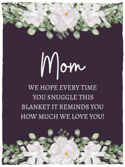 Mom Flower Blanket | Mother Gift