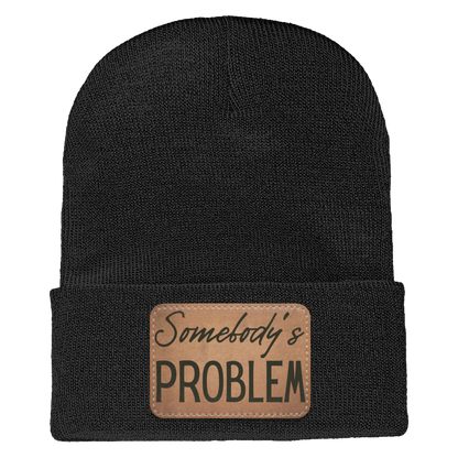 Adult Knit Beanie: 'Somebody’s Problem' and 'Somebody'| His and Hers Couple Beanie