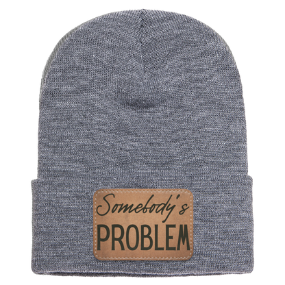 Adult Knit Beanie: 'Somebody’s Problem' and 'Somebody'| His and Hers Couple Beanie